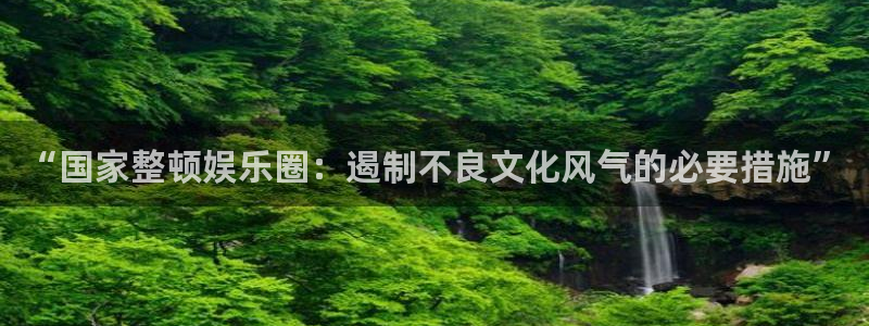 先锋娱乐：“国家整顿娱乐圈：遏制不良文化风气的必要措施”